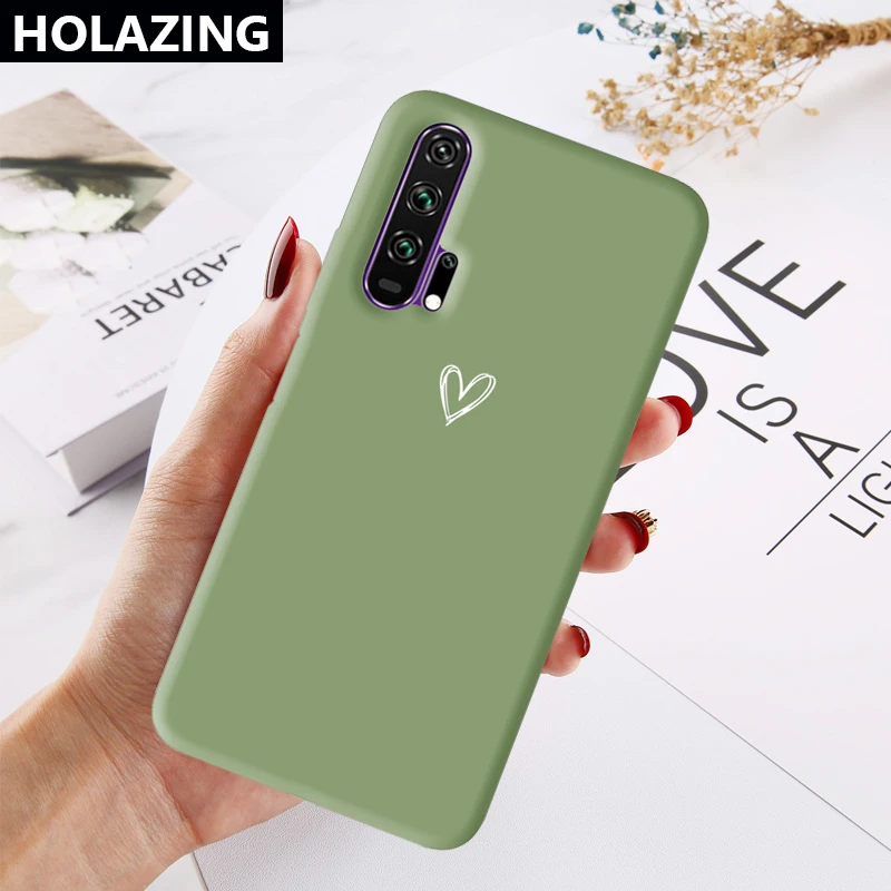 Цветной чехол для Huawei Honor 20 Pro 9X мягкий силиконовый подходящего цвета с конфетными