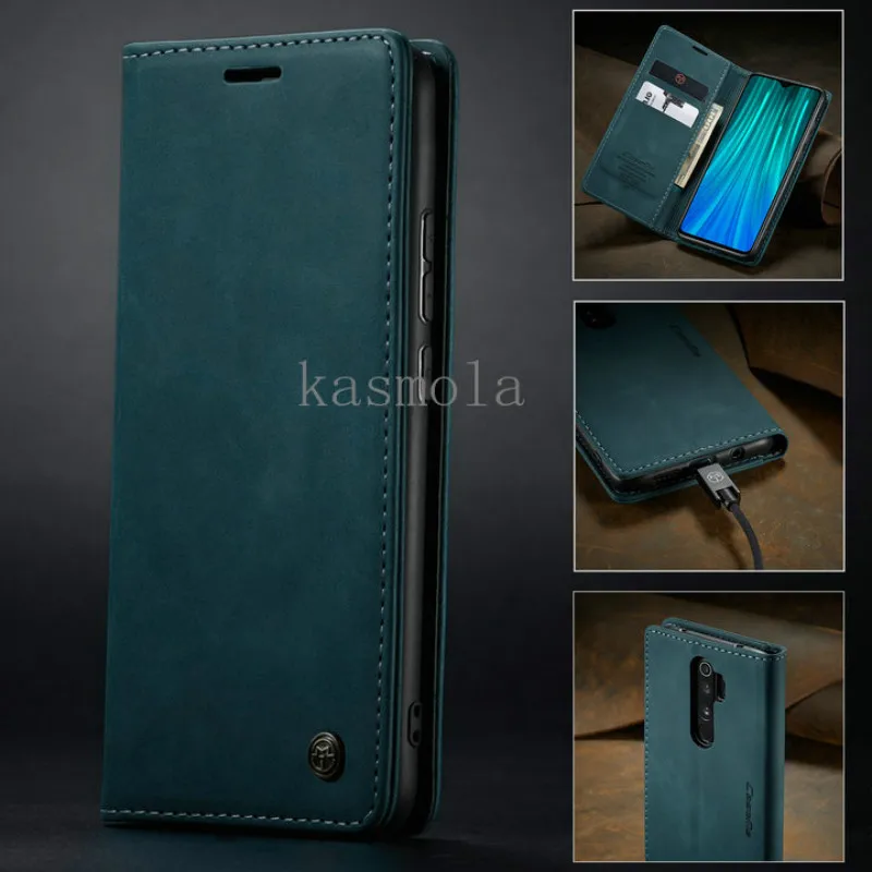 Кожаный чехол книжка для xiaomi Remdi Note8 pro бумажник карт Redmi Note 8 Pro K20 силиконовый