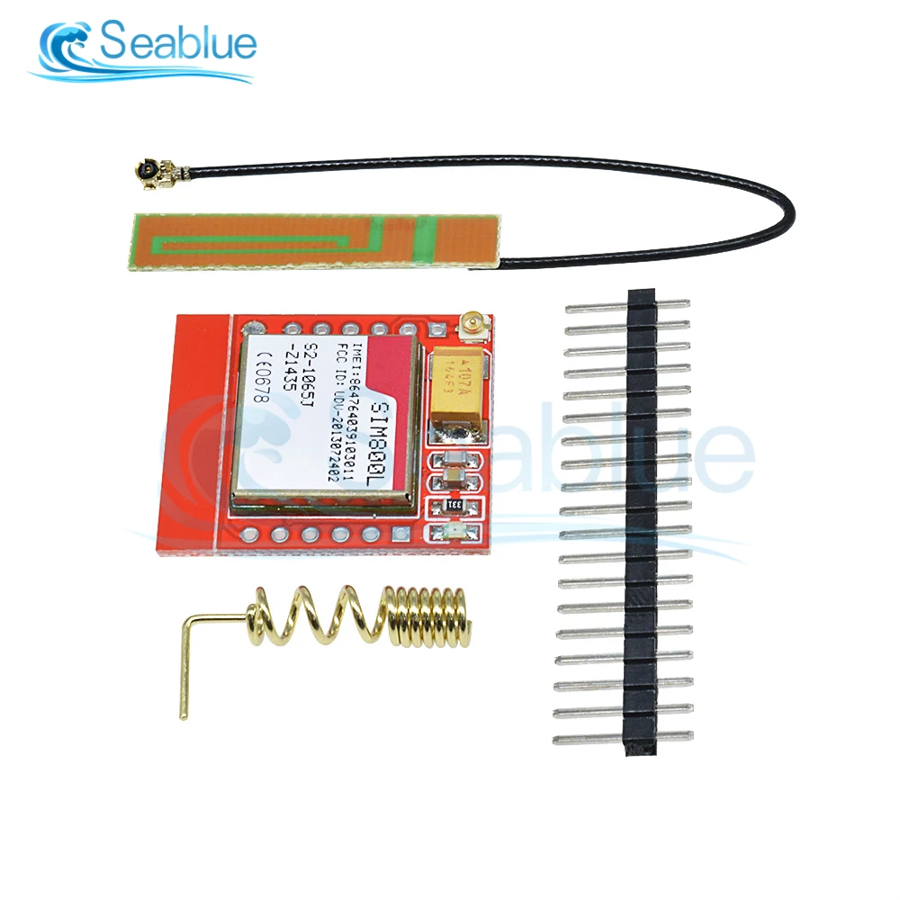 1 набор модуля SIM800L GPRS GSM ядра четырехдиапазонный TTL последовательный порт IPX интерфейс печатной платы антенна Micro SIM-карта для Arduino Smart Phone on.