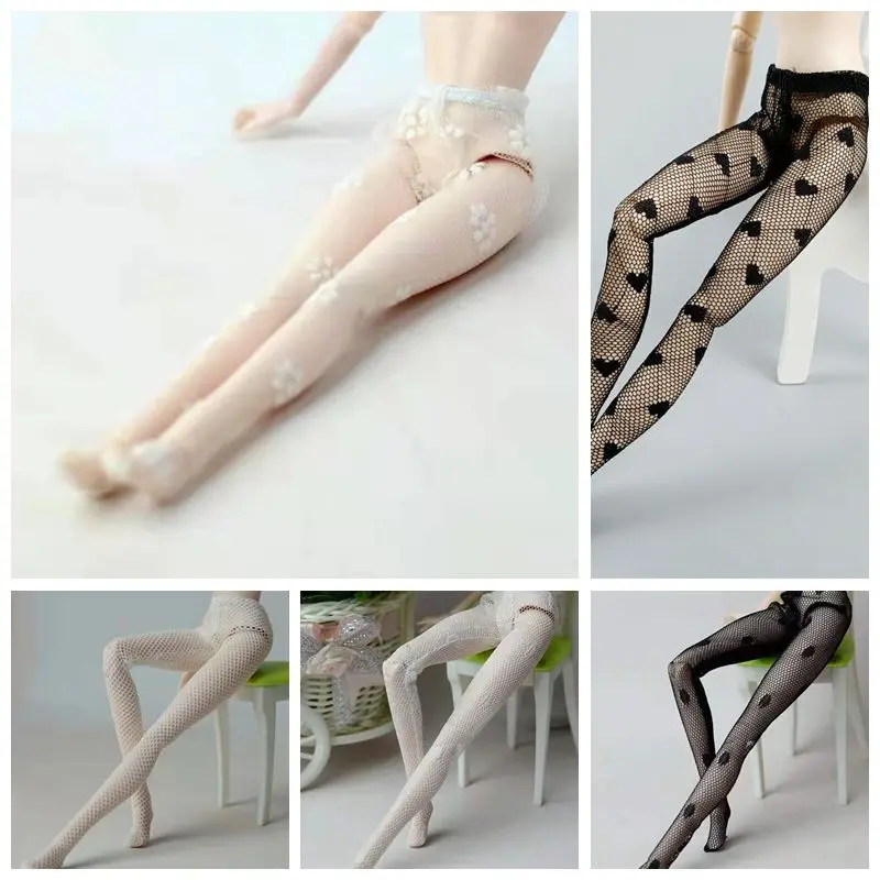 

Fashion Floral Heart Love Print Doll Pantyhose for Barbie Accessories Stocking for 1/6 BJD Dolls Socks Kids Dollhouse DIY Toy