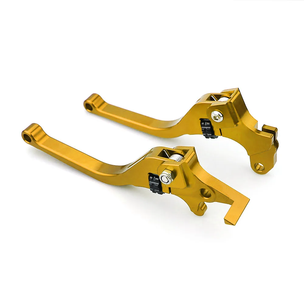 Gold Пара мотоциклов CNC алюминиевые регулируемые ручки тормоза сцепления рычаги для YAMAHA Y15ZR EXCITER150 LC135 модифицированные аксессуары Запчасти - Цвет: Gold