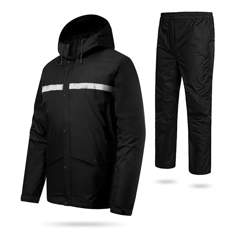 Водонепроницаемый дождевик костюм брюки от дождя комплект для езды на мотоцикле