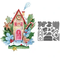 stamp and die cut sets new for 2020 stencil christmas tree plants scrapbooking embossing diy christmas house leaf craft stamps