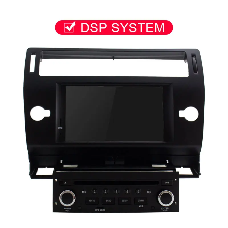 Black JDASTON Android 9,0 автомобильный dvd-плеер для Citroen C4 Quatre Triumph мультимедийный видео плеер 4G+ 64G wifi gps-навигация, радио, стерео - Цвет: Black