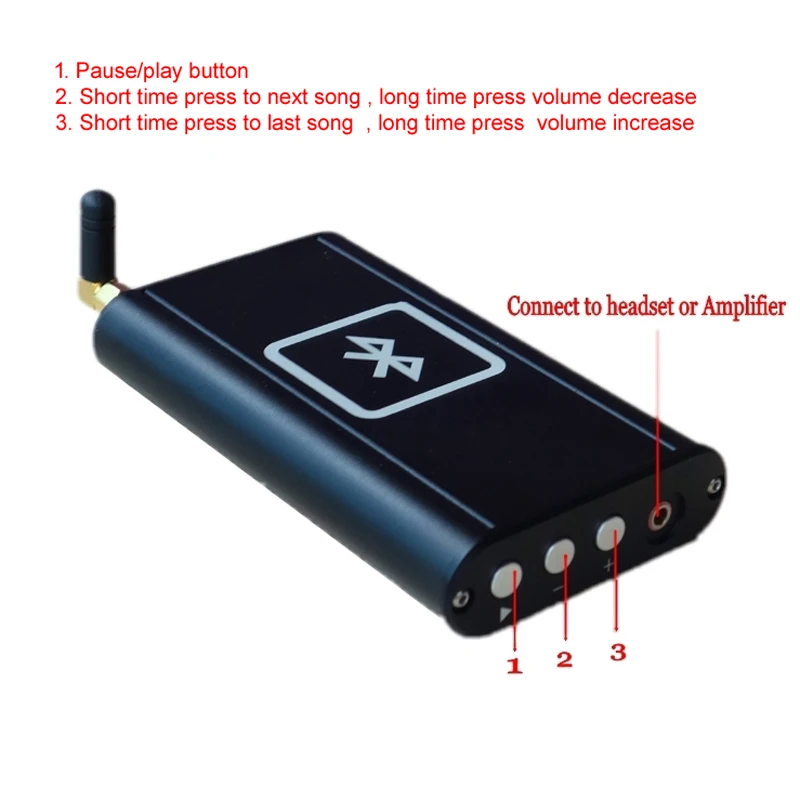 CSR8675+PCM5102A Portable Bluetooth 5.0 decoder DAC headphone amplifier Supports APTX / LDAC Audio Receiver T0278 | Электроника