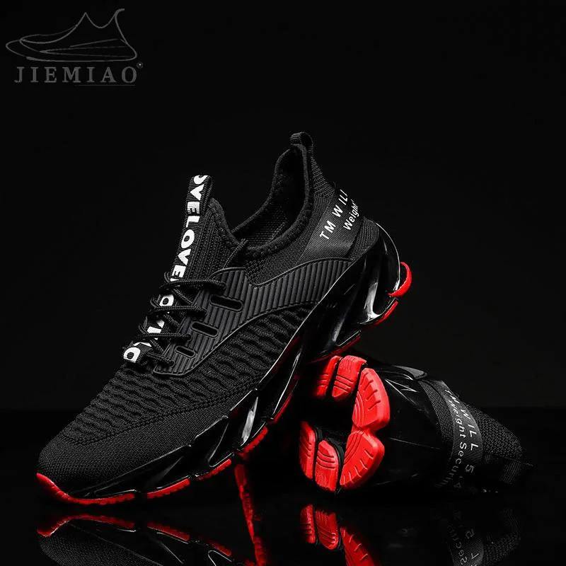 JIEMIAO Men's 2021 Running Shoes Non-Slip Lightweight Comfortable Air Sports Shoe Men Walking Leisure Zapatillas Sneakers
