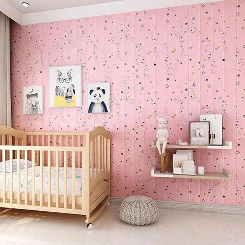 

20PCS Decorative Self-Adhesive Wallpaper Pe Foam Foam Wall Decorations 3D Wall Stickers Foam Wall Papers Home Decor