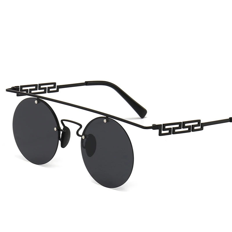 

Солнцезащитные очки в винтажном стиле UV400 для мужчин и женщин, поляризационные, в круглой оправе, в стиле стимпанк, для верховой езды