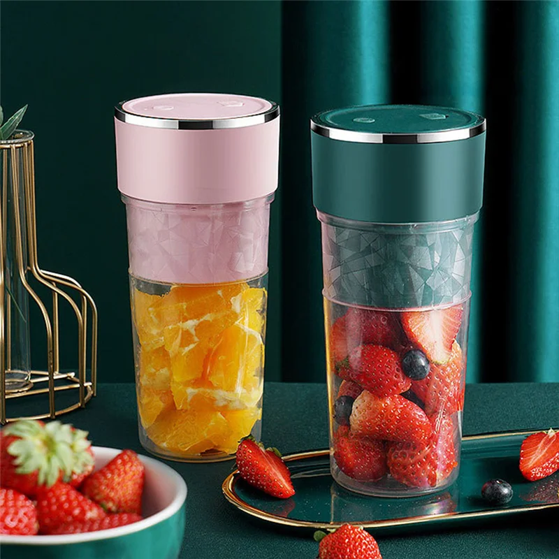 

400ML Mini Portable Juicer Household USB Electric Mixer Fruit Smoothie Maker Blender Personal Food Processor Juice Extractor