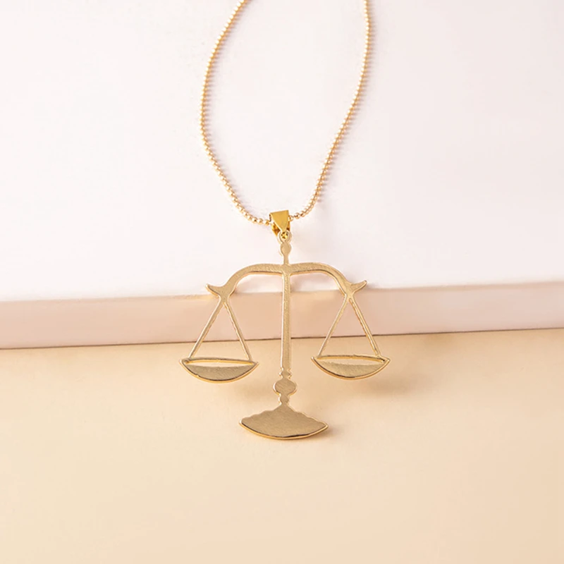 

Мужская подвеска «весы» с кристаллами, подвеска золотого цвета в стиле хип-хоп, украшение в стиле панк, уличная бижутерия в стиле рок