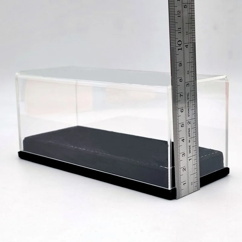 1:43 Thicken Acrylic Case Models Car Display Box Transparent Dustproof Black Flannel Bottom 17CM | Игрушки и хобби
