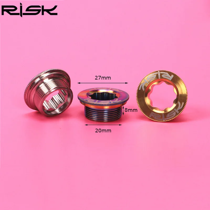 RISK M20x8mm Bicycle Crank Arm Screws Bolts for XT/XT*R/SLX/Deore Bike Chain Wheel Hollow Crankset Lid Titanium Alloy | Спорт и