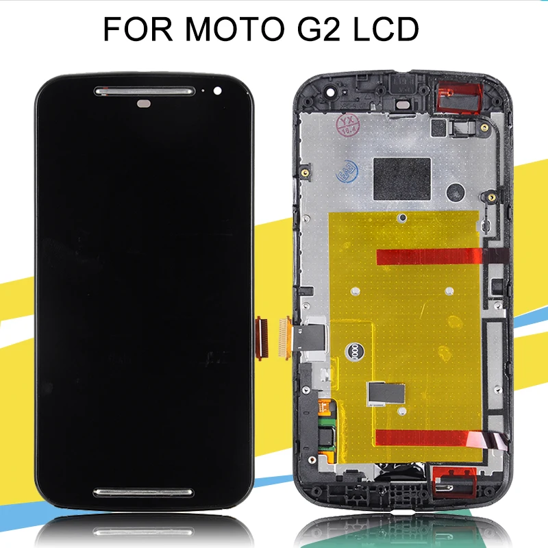 ЖК дисплей Catteny XT1068 для Moto G2 с сенсорной панелью дигитайзер экрана G + 1 в сборе