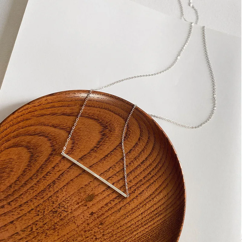 Женское ювелирное изделие FUN BEAUTY длинное ожерелье из серебра 925 пробы с цепочкой