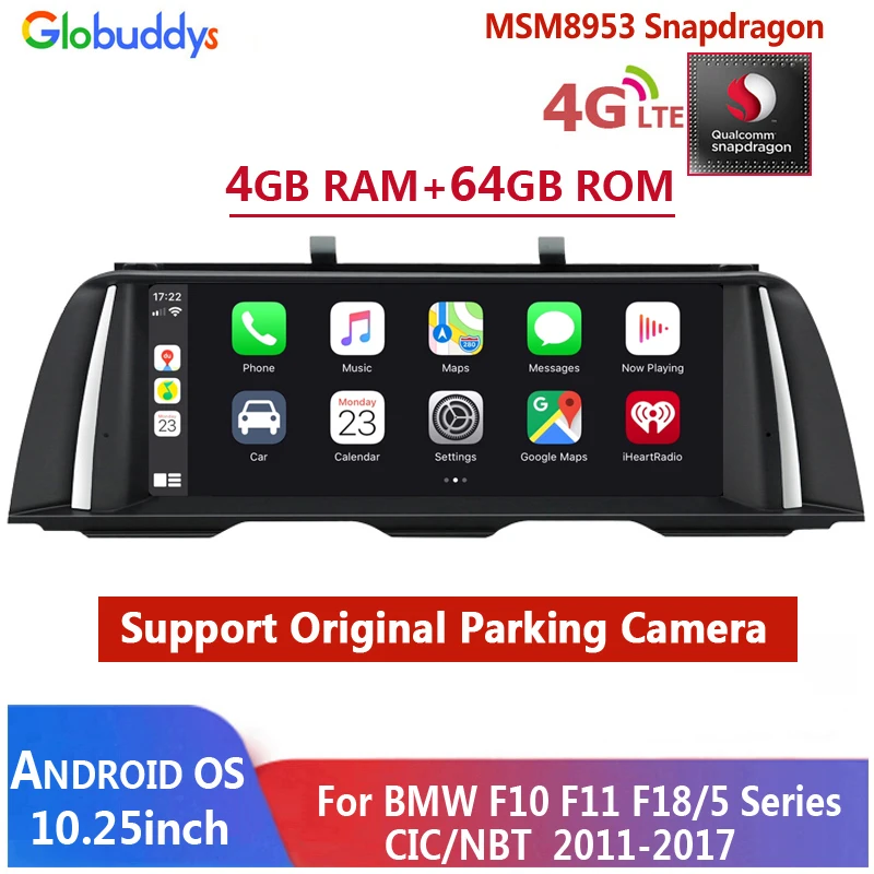

Радио мультимедиа Qualcomm-Android F10 для BMW 525/530/540/520,M5,F10 F11 F18, головное устройство iDrive NBT CIC GPS WIFI