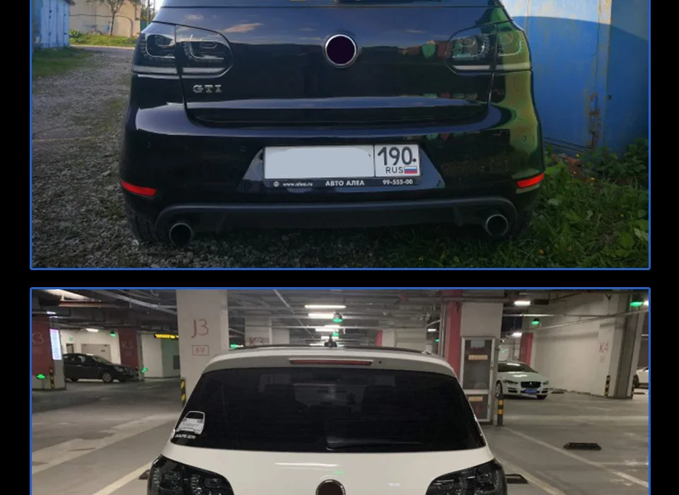 АКД Тюнинг автомобилей задние фонари для VW Golf 6 Golf6 MK6 R20 задние фонари светодиодные DRL ходовые огни противотуманные фары динамический световой сигнал