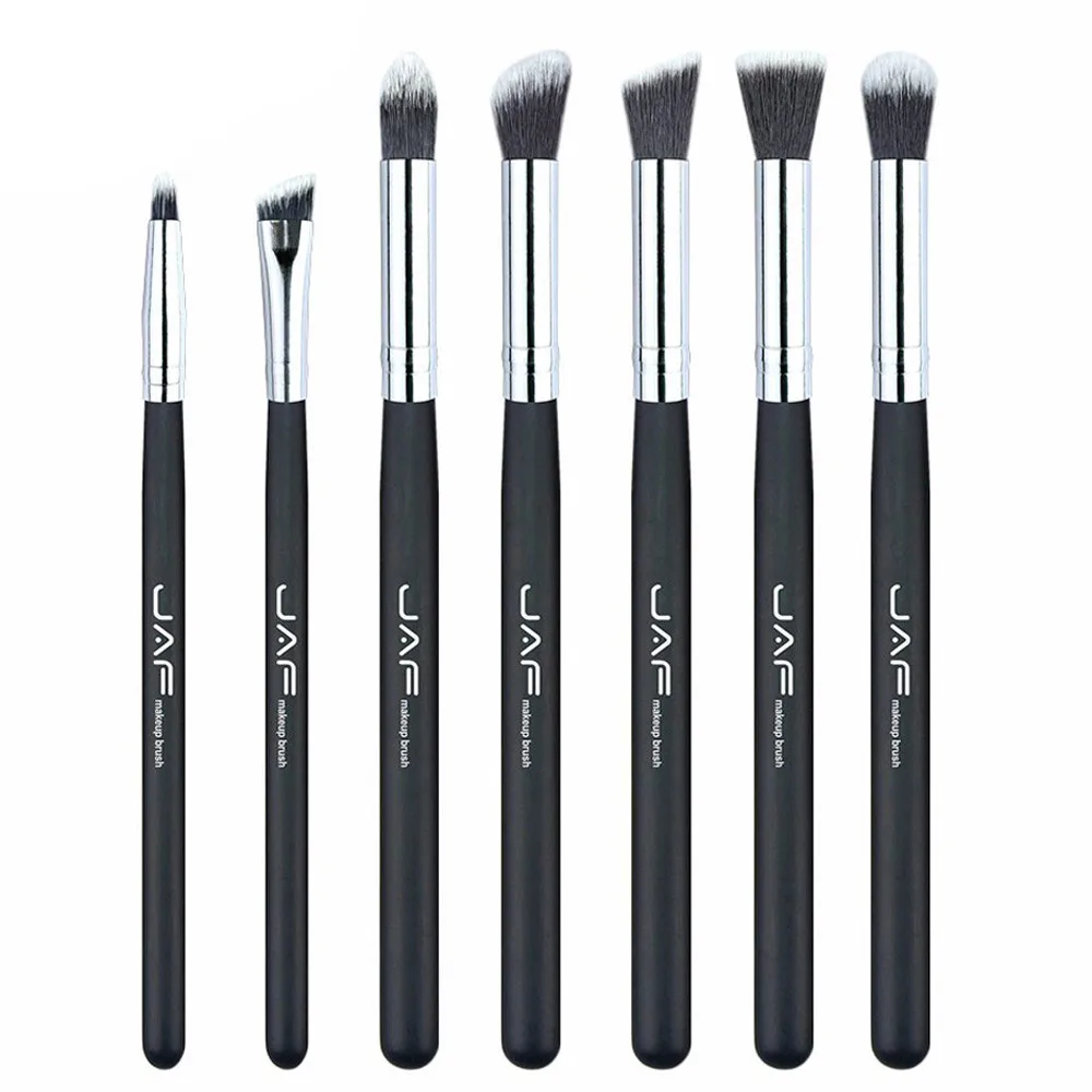 7 шт. Кисть для макияжа нейлоновые тени век подводка бровей мягкие косметические