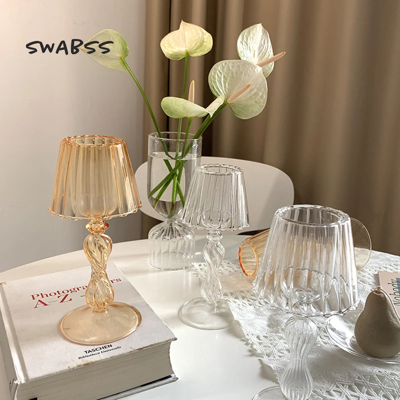 Подсвечники в европейском стиле для гостиной стеклянные кристаллы подсвечники