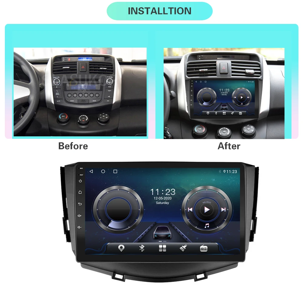 Автомобильный мультимедийный проигрыватель 6 ГБ + 128 Гб 9 дюймов DSP IPS Android 10 для Lifan