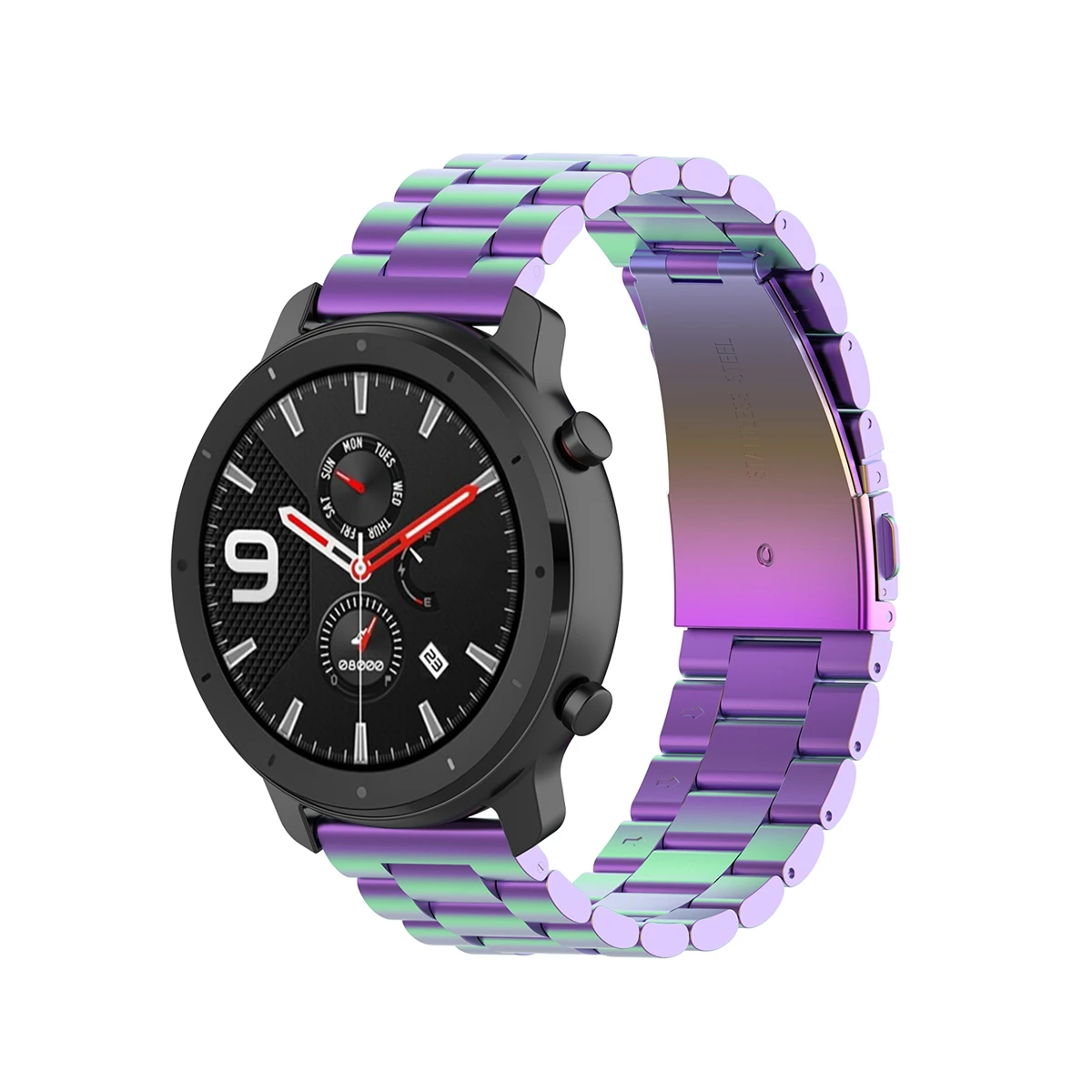 Для Amazfit GTR ремешок для часов 47 мм металлический три цвета из нержавеющей стали