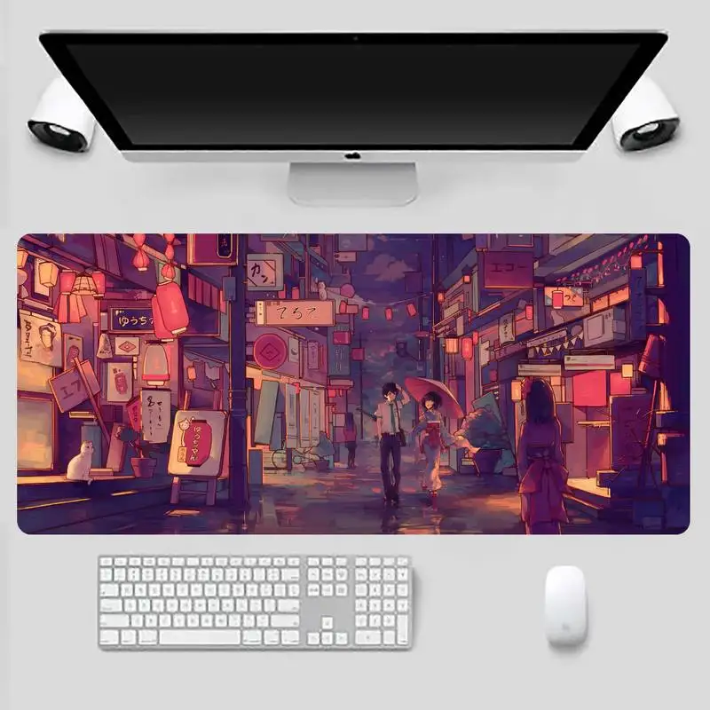 

your name love cartoon Laptop Gaming Mice Mousepad Game Office Work Mouse Mat pad X XL Non-slip Laptop Cushion mouse pad