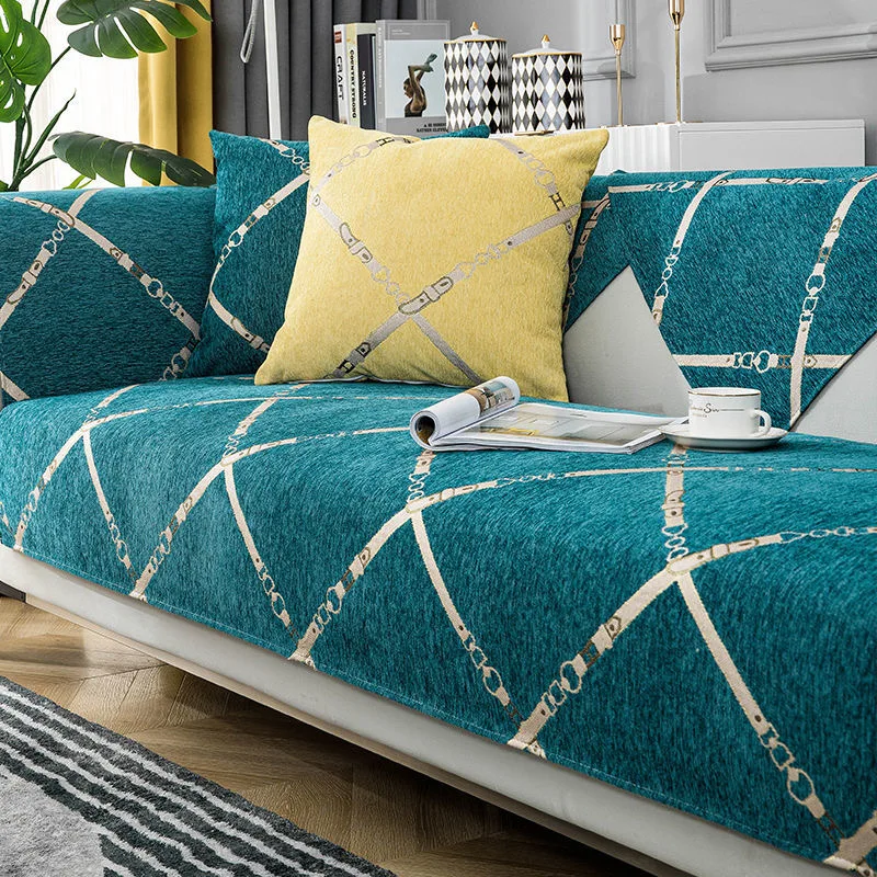 Роскошное синельное полотенце для дивана чехлы защитный чехол всесезонный