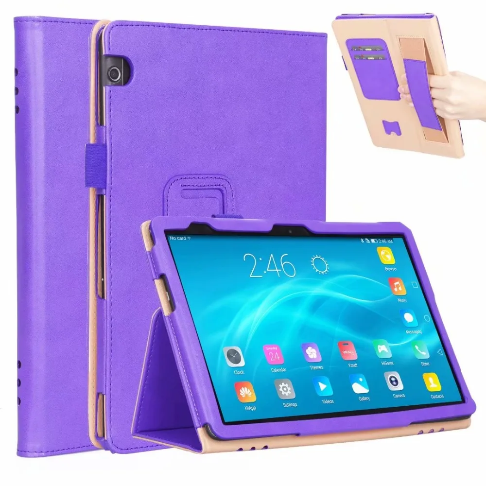 Чехол для планшета из искусственной кожи для huawei MediaPad T5 10 AGS2-L09/L03/W09/W19 10,1 дюймов чехол для планшета Funda+ ручка