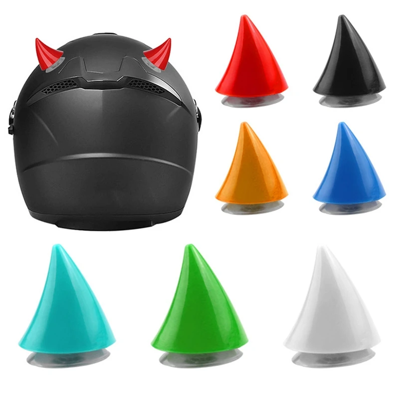 

1Pc Motorcycle Helmet Cute Corner Plastic Horn Decoration Motocross Full Face Off Road Helmet Decoration Moto Car Accessories