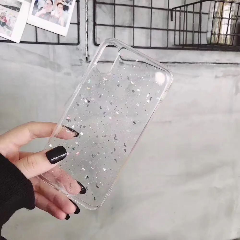 Блестящий чехол из золотой фольги для iPhone 7 8 Plus X XS XR Max роскошный блестящий под