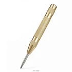 4X7B Новый 5-дюймовый автоматический Пробойник с центральным штифтом, подпружиненный маркировочный инструмент, золотистый