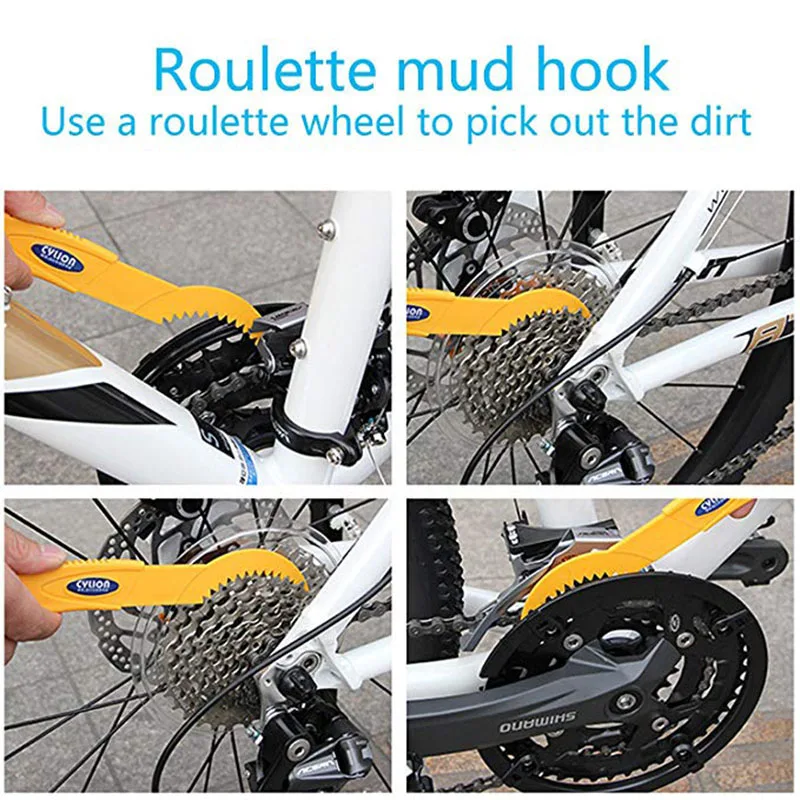 6pcs Precision Bicycle Cleaning Brush Tool Suitable for Mountain Road City Hybrid BMX Bike and Folding | Спорт и развлечения