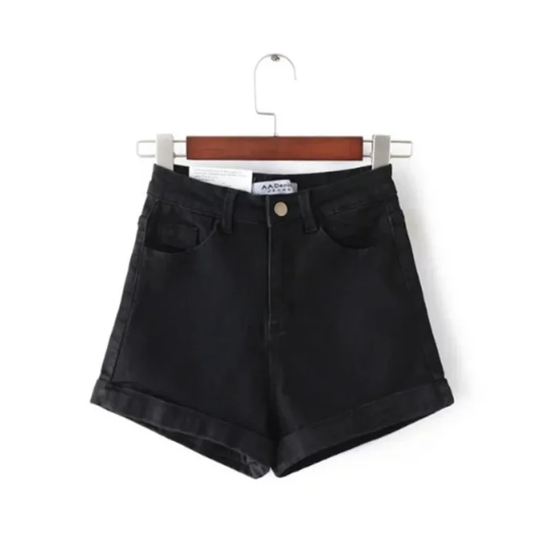 Женские летние джинсовые шорты с бесплатным поясом Свободные повседневные