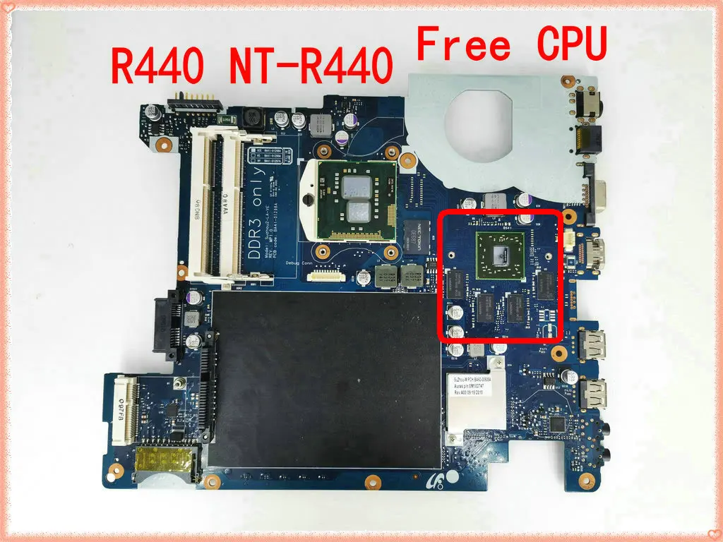 Placa-mãe para Computador Portátil Samsung Infantil R440 R480 R439 Placa-mãe para notebook