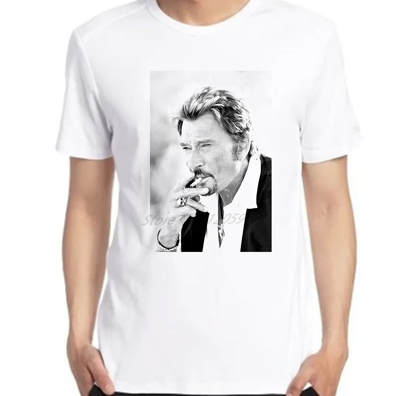 Футболка мужская оверсайз с графическим принтом дышащая рубашка рисунком Джонни