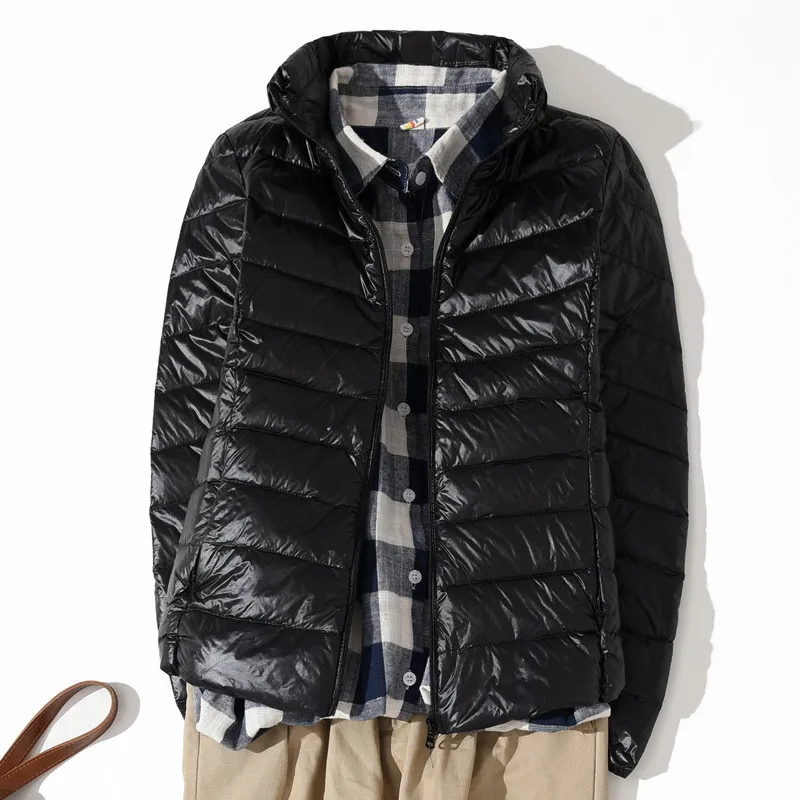 

Autumn And Winter New Style Korean-style Lightweight down Jacket 90 White Duck Slim Fit Short Stand-Collar Women's Coat