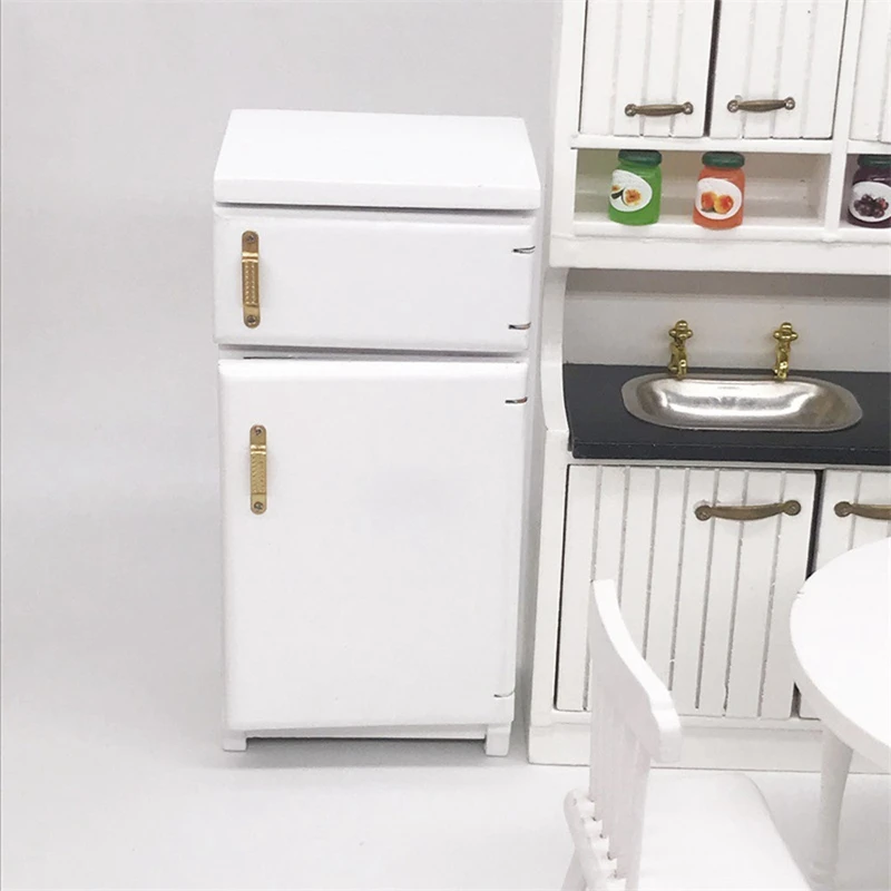 

Mini Doll House Furniture Refrigerator Mini Living Room Pretend Toy Doll House Refrigerator Accessories Children'S Toys