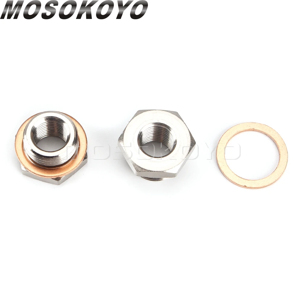 Выхлопная труба из нержавеющей стали диаметром от 18 мм до 12 адаптер датчика O2