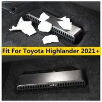 car under seat air ac vent conditioning outlet cover trim protector plastic accessories interior fit for toyota highlander 2021
