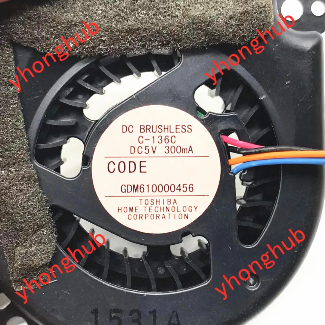 GDM610000456 C 136C DC 5V 300mA 56x52x15 мм Сервер вентилятор охлаждения|blower fan|server fandc 5v fan |