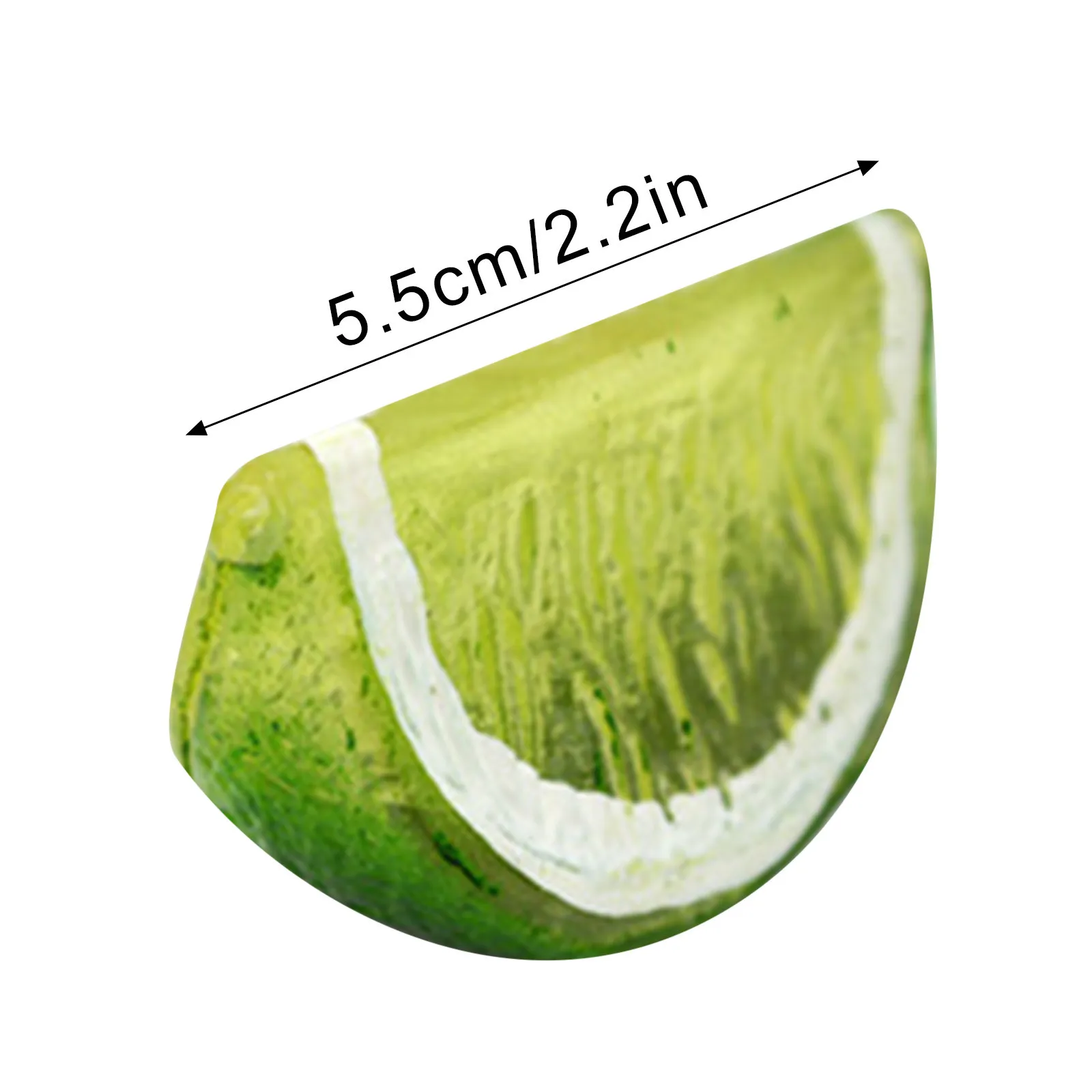 

Artificial Lemon Plastic Moon Shaped Green Lemon Block Realistic Fake Fruit Festival Decoration Party Decor
