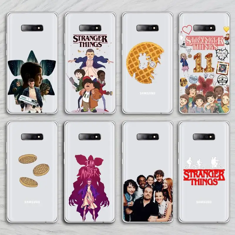 

Stranger Things Phone Case Transparent for Samsung A71 S9 10 20 HUAWEI p30 40 honor 10i 8x xiaomi note 8 Pro 10t 11 Clear