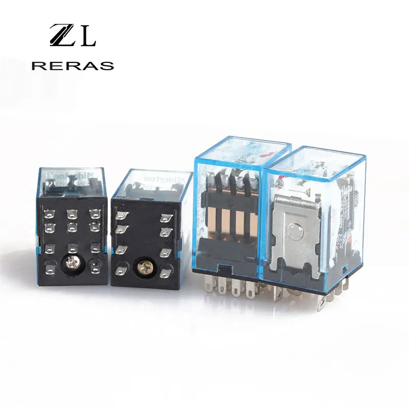 LY2NJ маленькое 8-контактное электронное мини электромагнитное реле DPDT AC 220 В 12 10 А