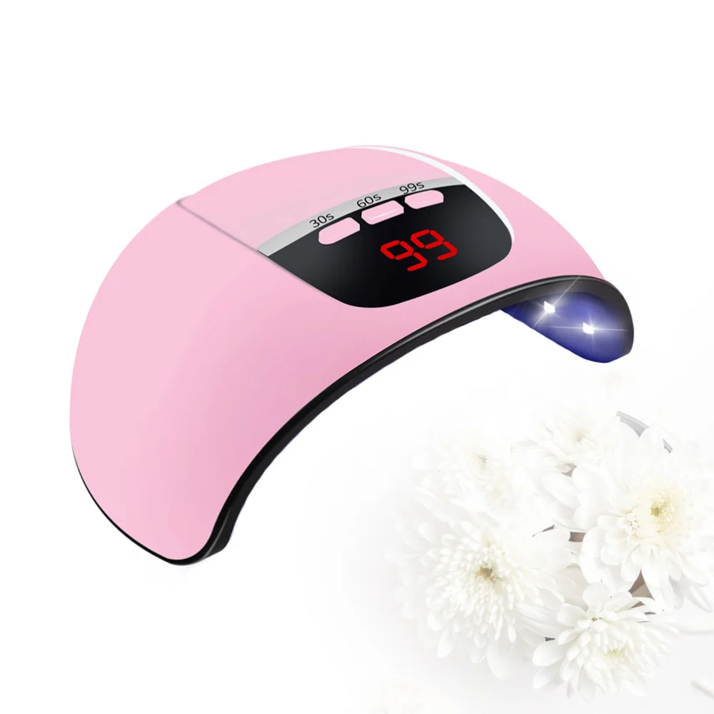 

1Pc USB 54W UV LED Nail Dryer Curing Lamp Manicure Nail Tool Nail Art Lamp Curing Nail Light (White)