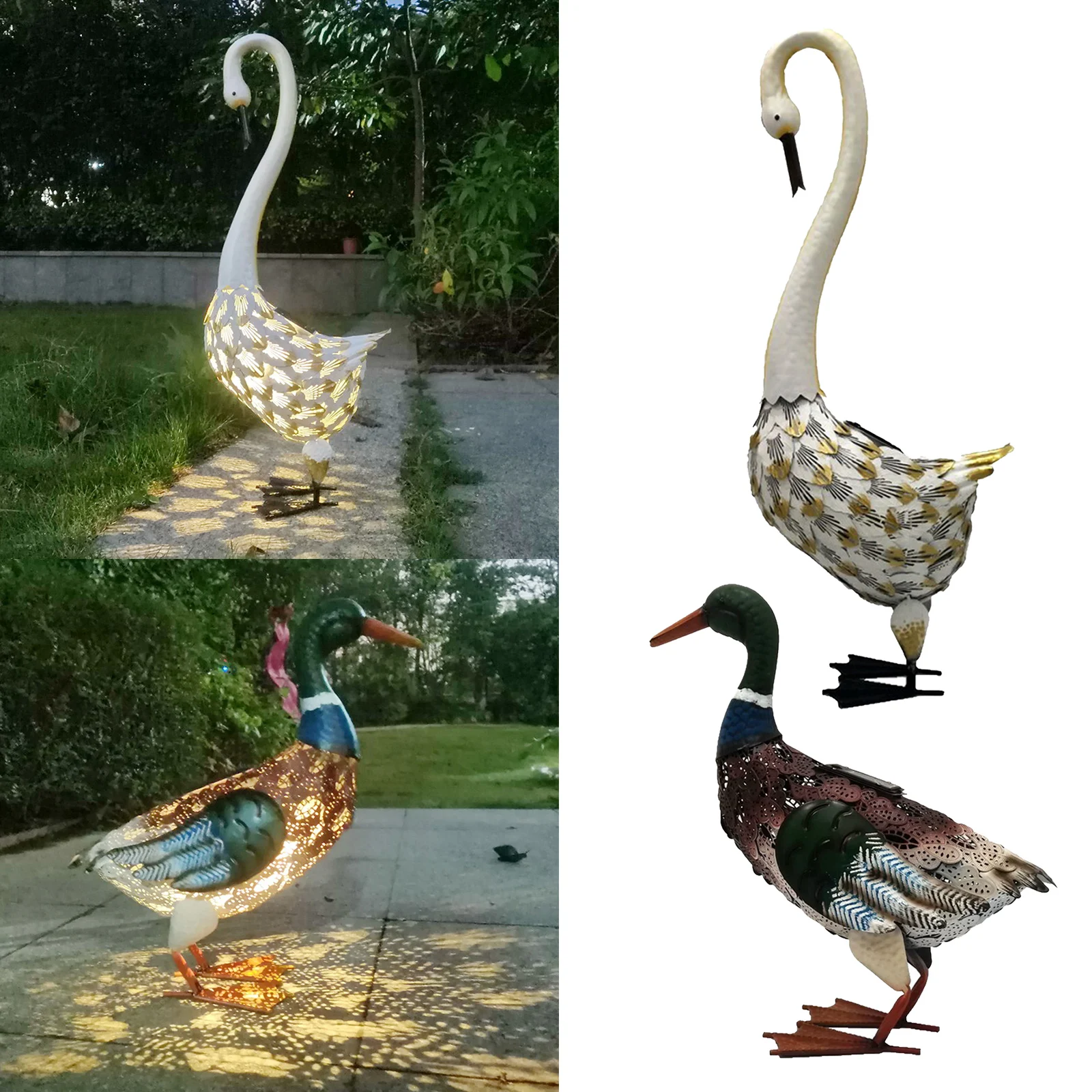 

Solar Animal Statue Light Decor Ornaments IP44 Sculptures Patio Warm White