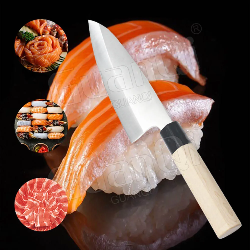 Японский Нож для суши Kinfe Профессиональный кухонный нож приготовления лосося