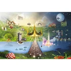 Мультяшная Алмазная картина полностью квадратнаякруглая дрель 5D DIY Алмазная вышивка 