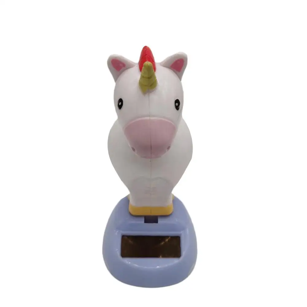 Unicorn Новинка, украшение для автомобиля, игрушка в виде животного, индивидуальная, милая, украшение для интерьера автомобиля, солнечная, авто, пивная собака, единорог, качающаяся голова, кукла - Название цвета: Unicorn