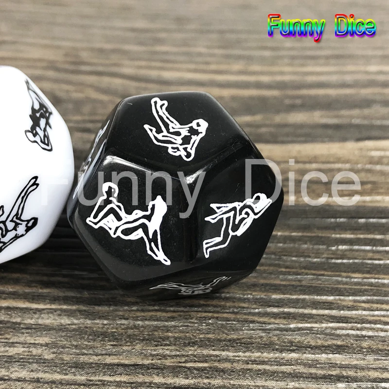 1pc black 6 шт./компл. распродажа Забавный взрослый позиции игра Романтика красивые эротический крэпс Кости трубы интимные игрушки для женщин Для мужчин пара в подарок - Цвет: 1pc black