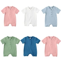 2020talloly summer new baby onesies european and american candy color childrens simple romper