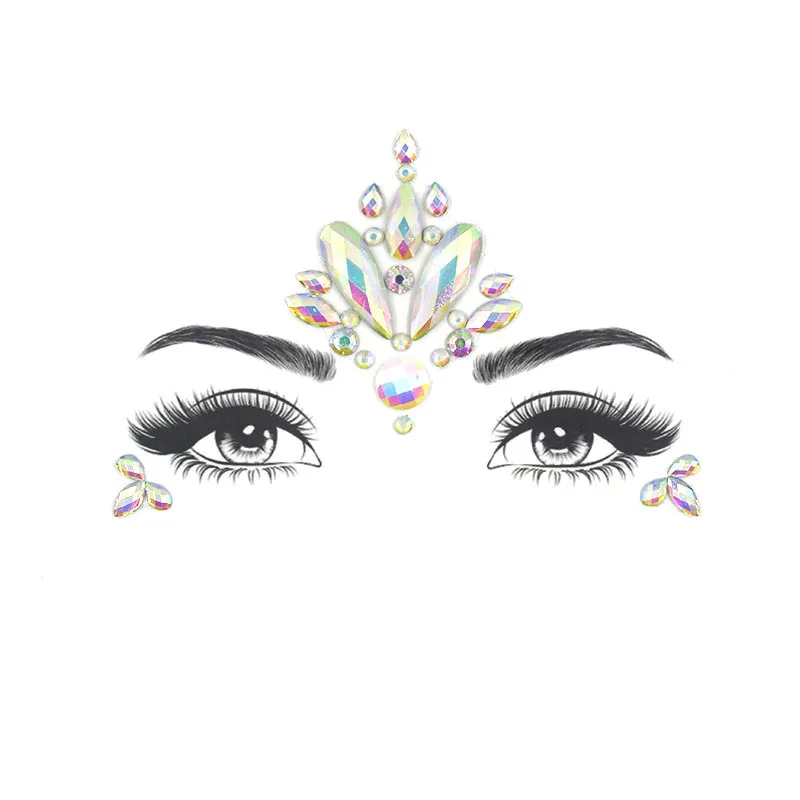 Временная татуировка с цветами светящиеся наклейки стразы блестящие украшения